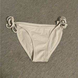 white bikini bottoms